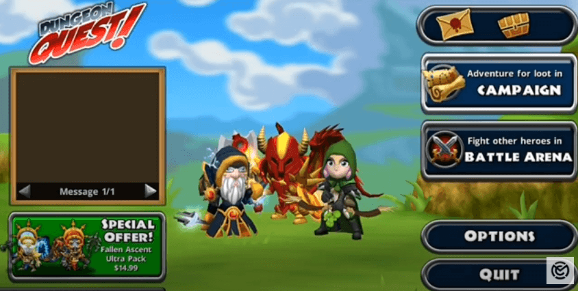 Dungeon Quest Mod APK 3 fictional characters